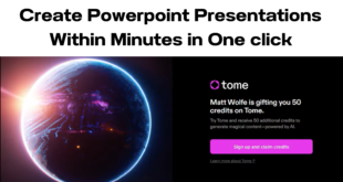 powepoint presentation with ai - tome app